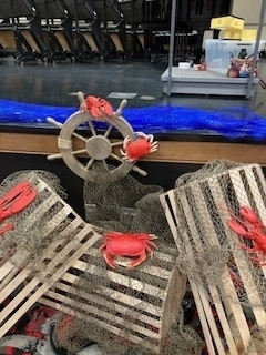 centre piece of lobster traps (Jan's team)