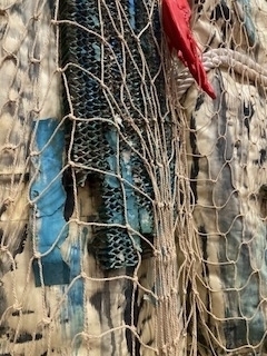 barnacles on wharf pole
